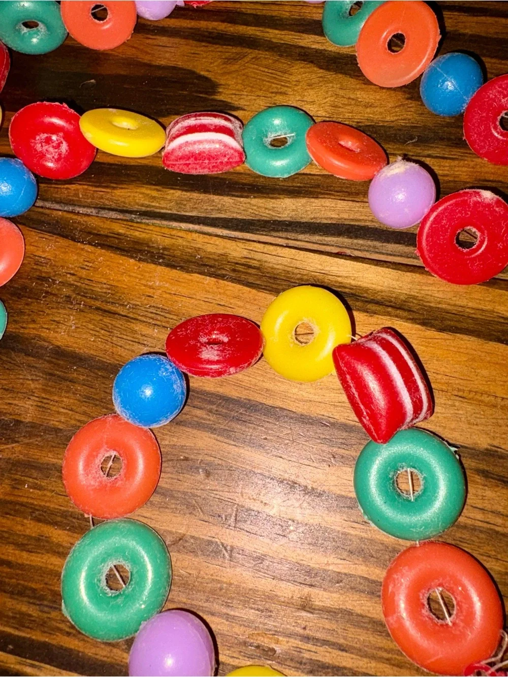 9ft long Vintage Christmas Plastic Candy Garland